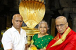 Narayana Murthy, Sudha Murty donate gold conch, tortoise idol to Tirupati temple